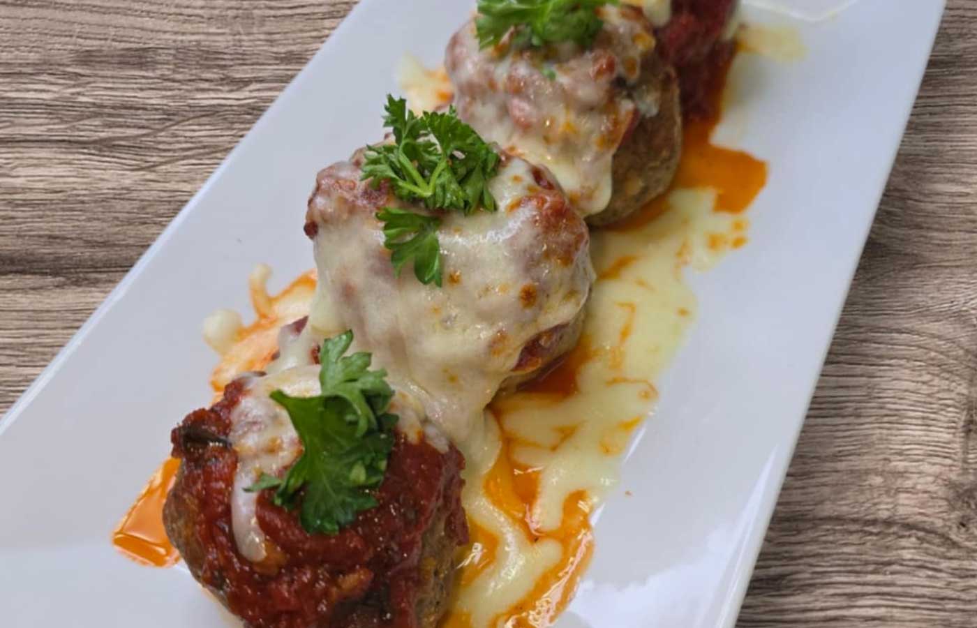 Meatballs appetizers served at Matera Grill and Italian Restaurant in Escanaba, MI