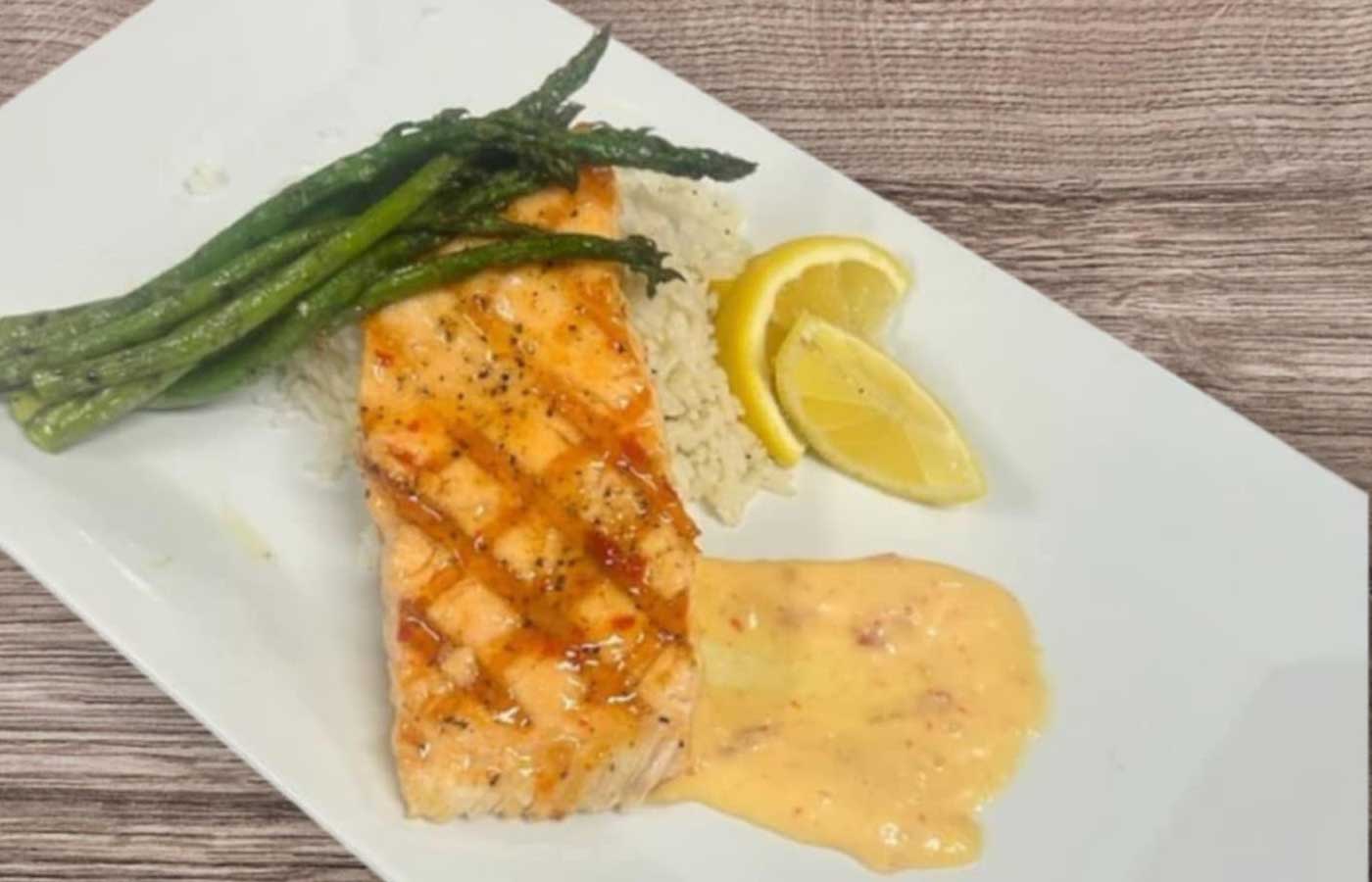 Baked seafood tuna served at Matera Grill and Italian Restaurant in Escanaba, MI