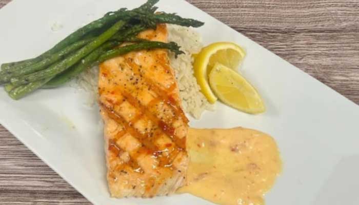 Baked seafood tuna served at Matera Grill and Italian Restaurant in Escanaba, MI